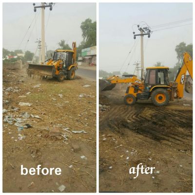 nagarpalika padampur dwara aaj shahar vibhin wardo mein sadko & naliyo ka vishesh sawachhta abhiyan chalaya geya. shahar ke main enterance par JCB se sfai & malba uthaya geya. vibhin samudayik bhawan ki gahan sfai ki gai.